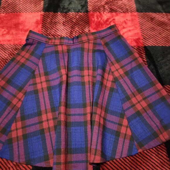Forever 21 Plaid Skirt Multi Color Size Extra Small - Picture 4 of 5